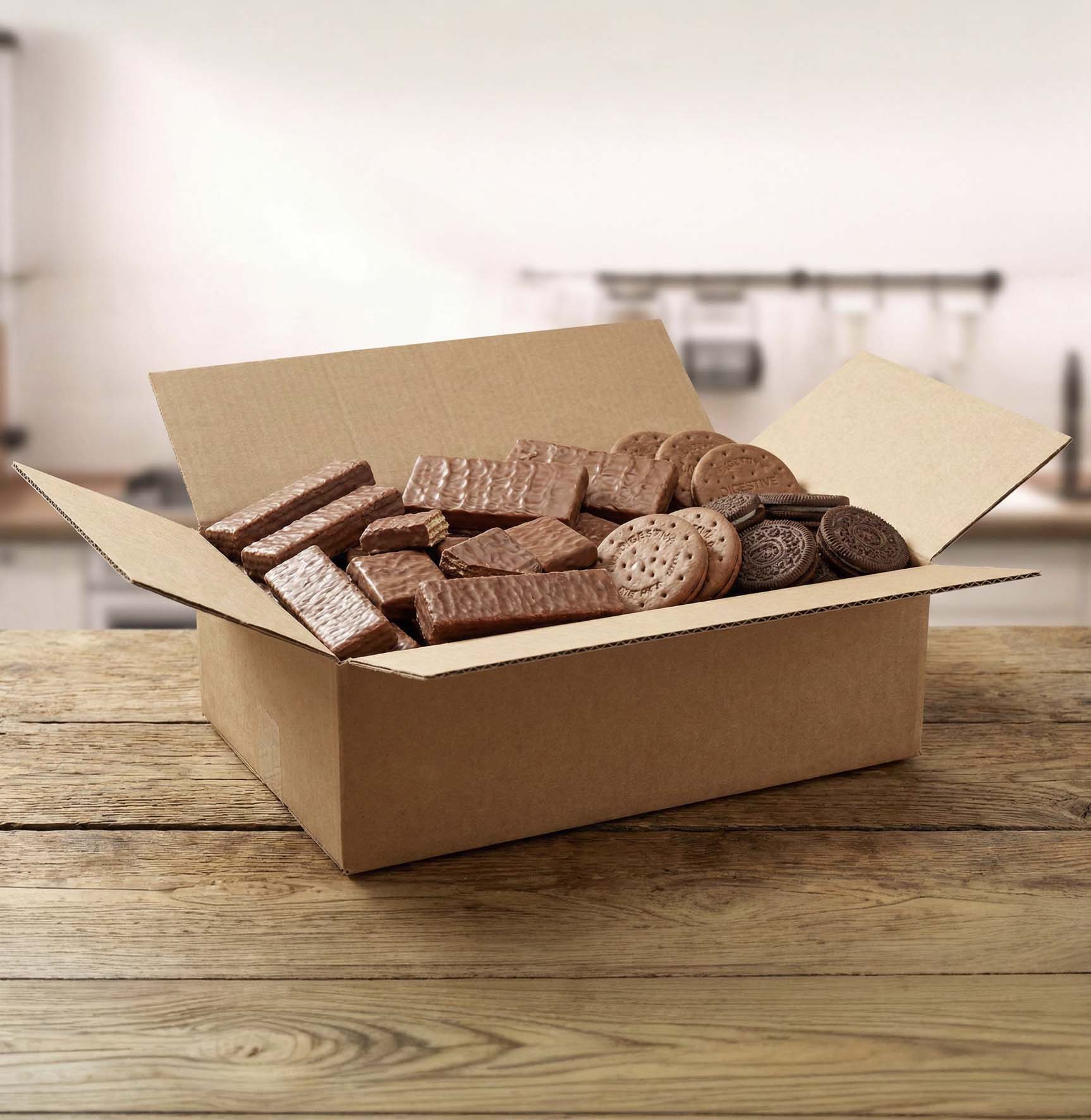 Assorted chocolate biscuit bars